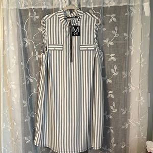 Sleeveless shirt dress